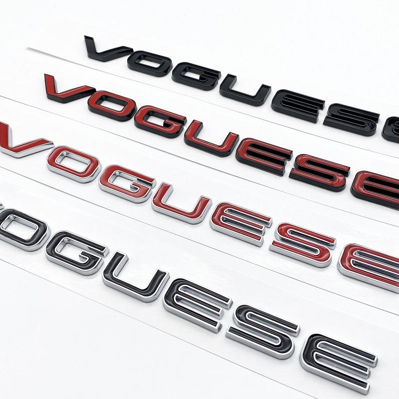 Новый 3D ABS хром черный буквы Vogue SE эмблема багажника автомобиля значок наклейка для Land Rover Range Rover Vogue SE наклейки аксессуары