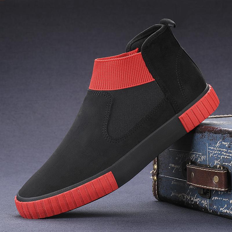 Замшевая кожа повседневная обувь новые модные мужские ботинки челси универсальные мужские ботильоны без застежек для отдыха и прогулок формальная обувь для вечерних платьев