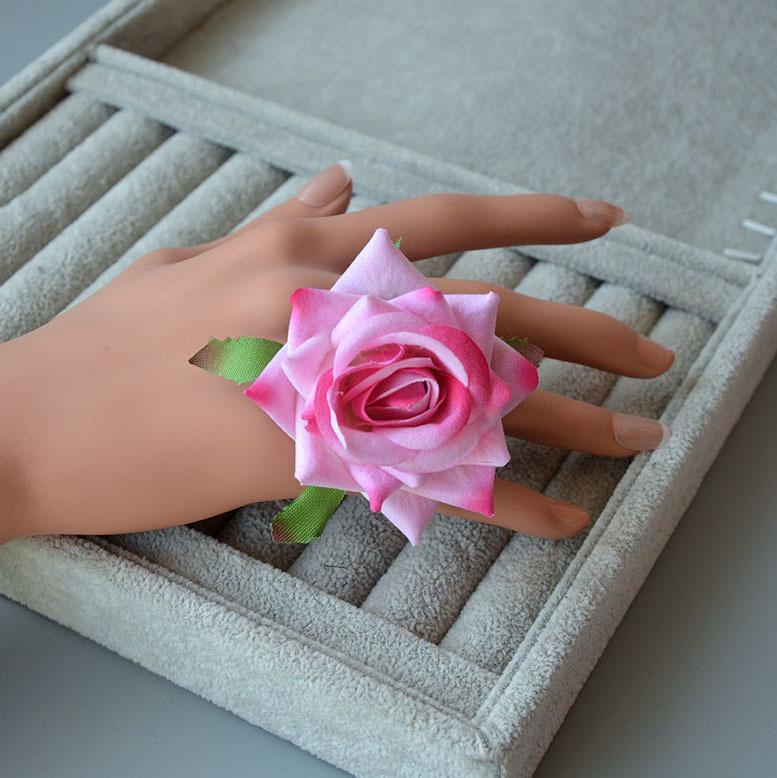 Винтажная красная роза заколка для волос сбоку для танцевальных выступлений