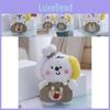 Small Sweet Plush Dog Keychain Cartoon Doll With Adorable Bib Designs For Gifts