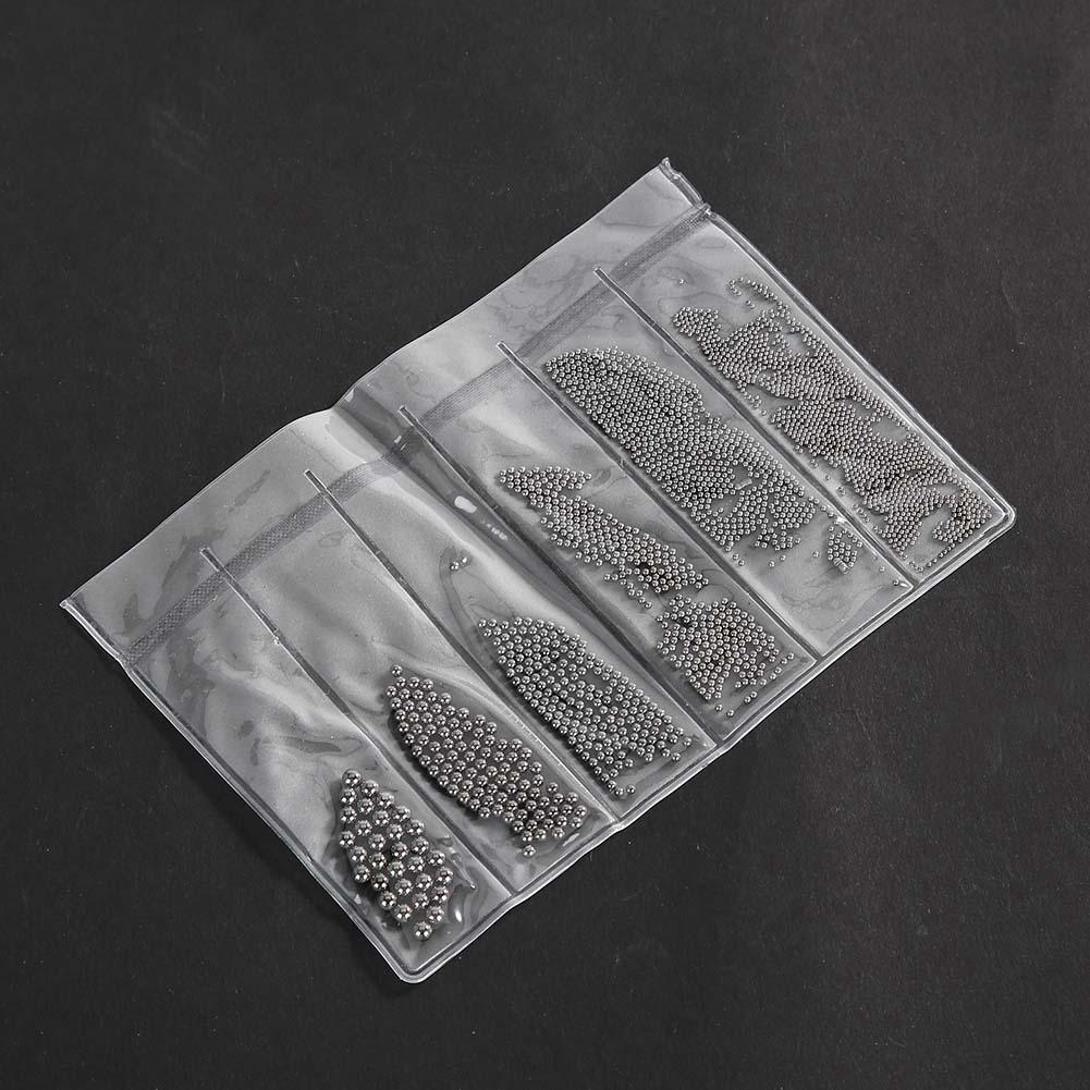 4 Colors Nail Art Decorations 0.5mm 3.0mm Steel Ball Manicure Accessories Black