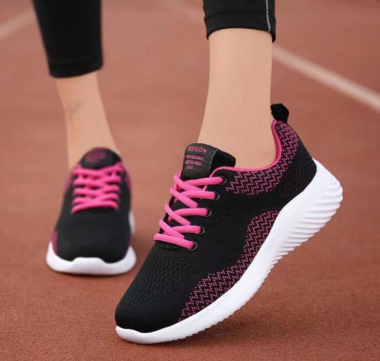 Новые весенние и летние женские кроссовки Fly-Knit, модные универсальные кроссовки для бега, сетчатые, дышащие, повседневные, для студентов