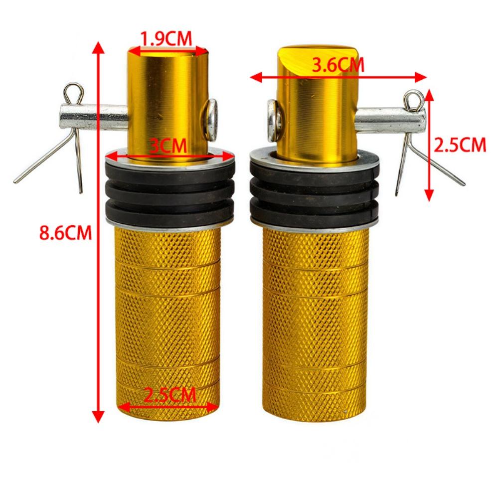 For Motorcycle Riding Aluminum Alloy Footrest Knurled Footrests Non-slip Footrests Direct Mount Easy Installation