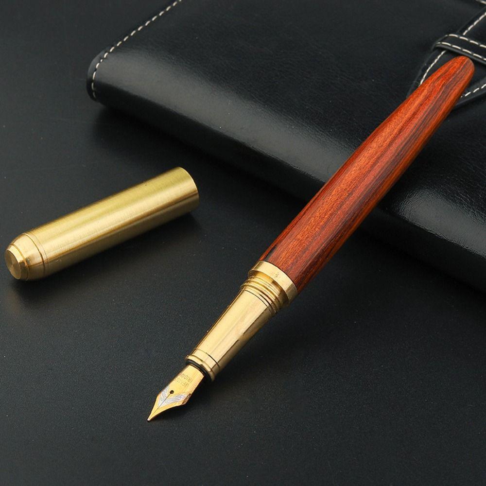 Гладкая ручка для письма Business Wood Fountain Pen Изысканная ручка для подписи Business Artist