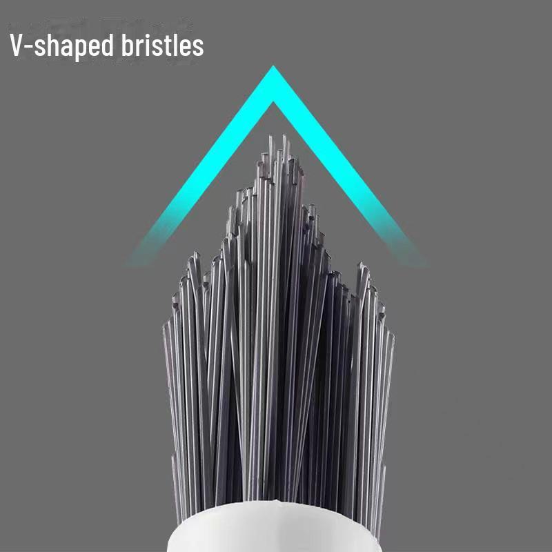 Щетка для пола с жесткой щетиной для чистки плитки в ванной комнате, проникает в углы и щели, не имеет мертвых углов, идеально подходит для пазов.