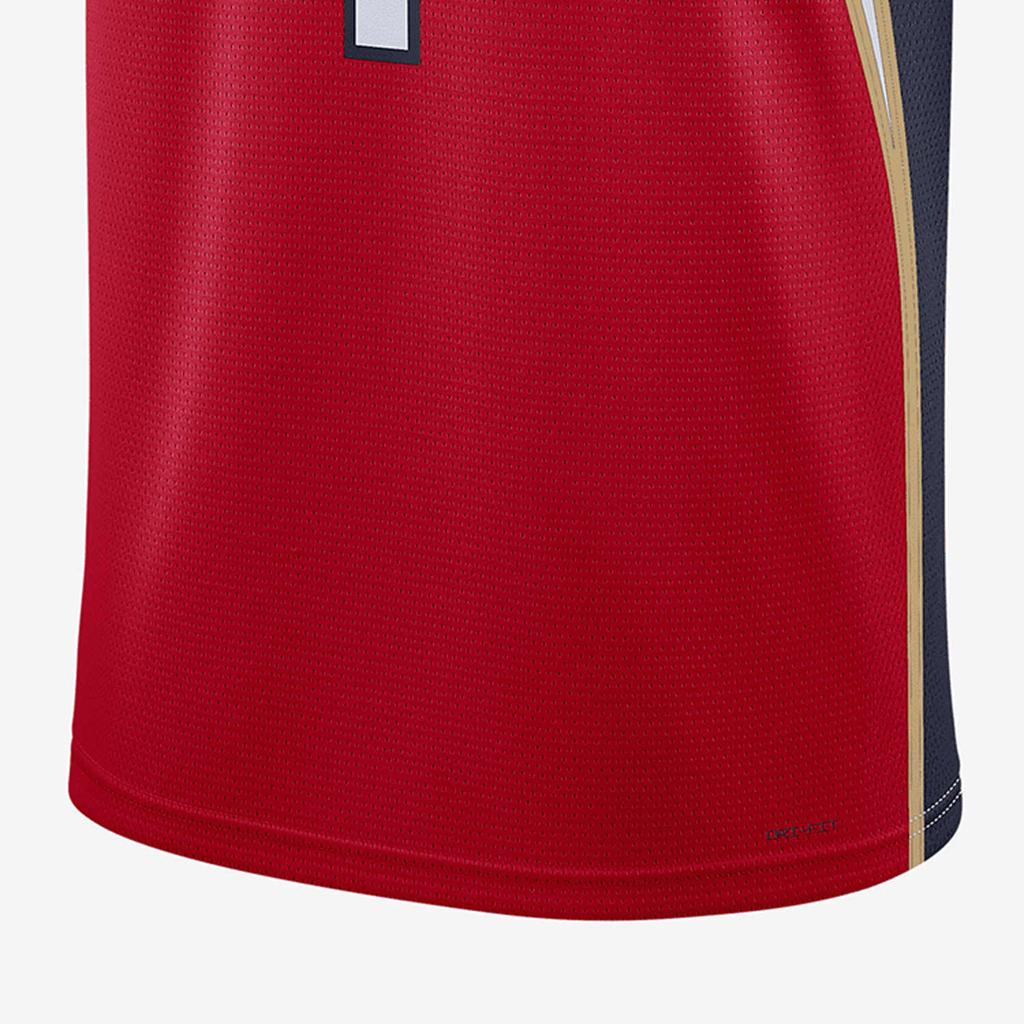Jordan Dri-FIT NBA Swingman Jersey Pelicans Alphabet Print Vest Men Tops University-Red DO9535-658