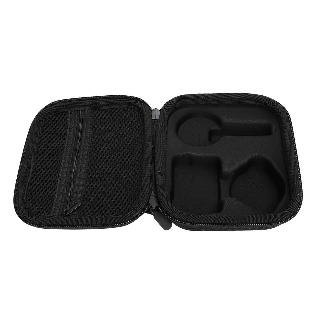 Action Camera Case with Two Way Zipper Mesh Pocket Black Nylon Drop Resistant Portable Water Resista