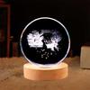 Crystal Ball Night Light: Starry Sky Projector with Deer Design, Creative and Unique Gift.