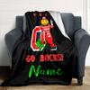 Ohio State Buckeyes Mascot Go Bucks Name Lightweight Blanket For Sofa Bed Travel Camping Living Room Office Sofa Chair And Bed Digital Printed Fleece