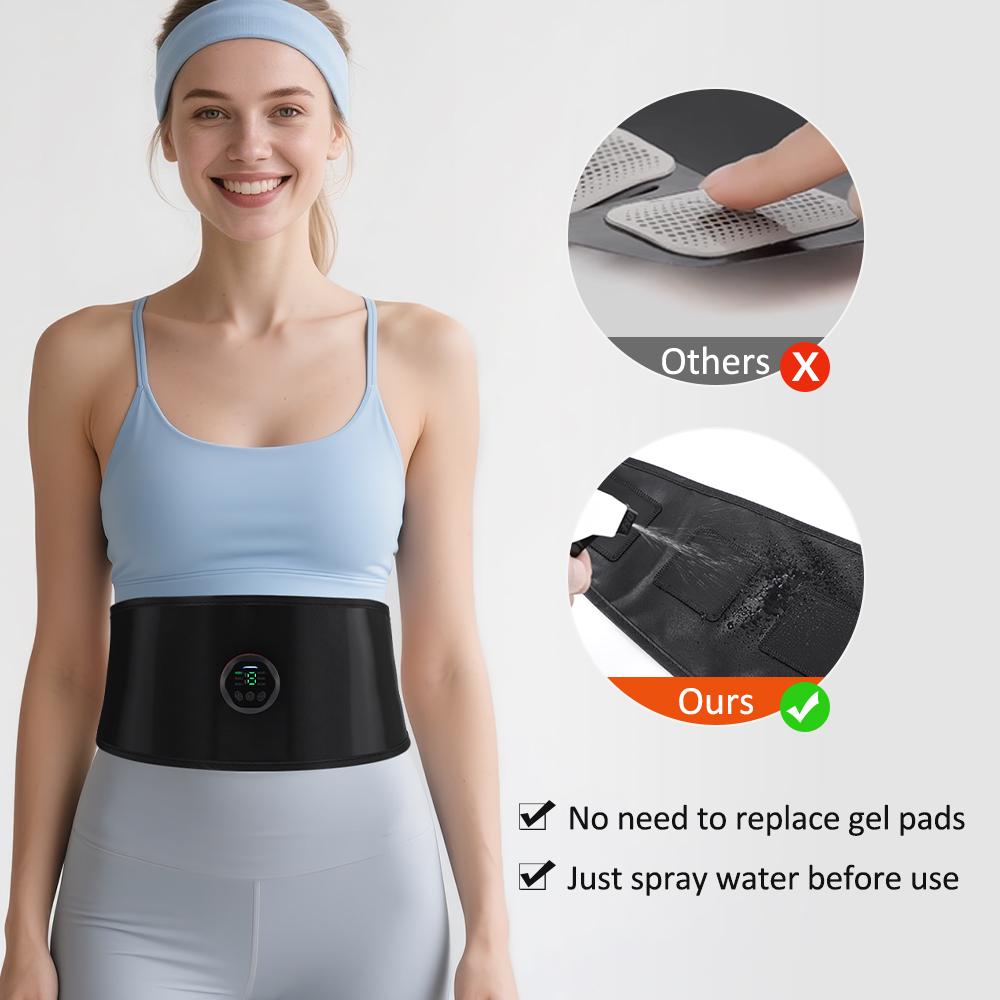 Пояс для стимуляции мышц EMS Waist Abdominal Trainer ABS Muscle Stimulator Fat Burning Body Slimming Weight Loss Fitness Massage