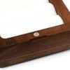 Retro Wedding Ring Box Portable Elegant Wooden Ring Storage Case for Ceremony Engagement Proposal