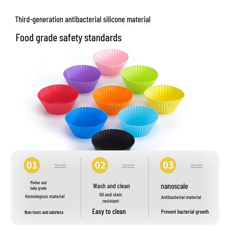 Круглая силиконовая форма для пирогов, тартов и маффинов, термостойкая - диаметр 7 см