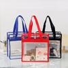 Waterproof Transparent Shoulder Bag Travel Beach Bag Clear Crossbody Bag PVC Tote Bag Girls
