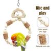 Игрушка для птиц Качели в форме венка Игрушка для попугая Качели Товары для попугая Деревянная подставка для попугая Игровая подставка для птиц Домашняя клетка для птиц Гамак