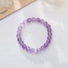 Nine Purple Fire Energy Bracelet Beads for Women, Amethyst, Purple Phantom Quartz, Natural Crystal, Decorative Bracelet, Jewelry