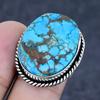 Natural Tibetan Turquoise 925 Sterling Silver Jewelry Ring Size 5.5 R4H72