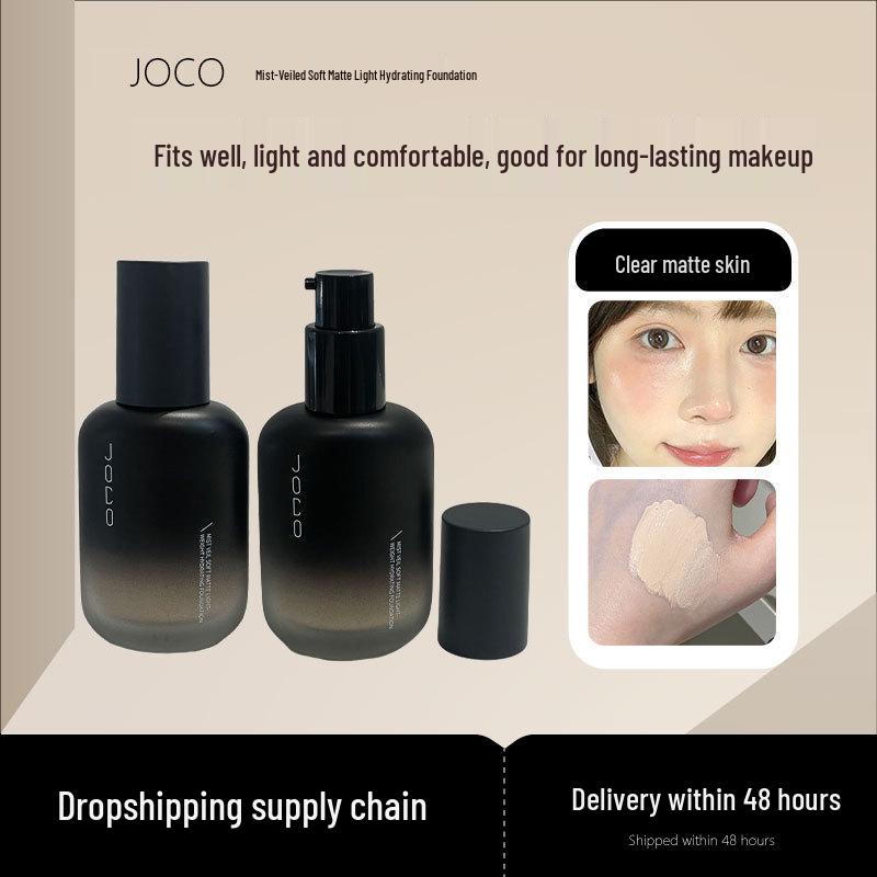 JOCO Mist Мягкая Матовая Увлажняющая Тональная Основа: Легкий, Стойкий, Не скатывается, Не размазывается, BB-крем Консилер.