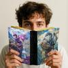 Кожаный журнал с драконом: Книга Теней ручной работы с ключевым замком