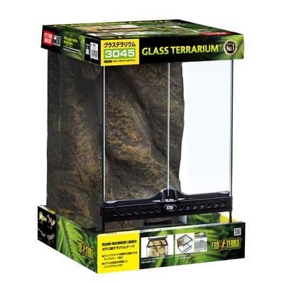 Стеклянный террариум GEX EXOTERRA 3045 PT2602 с двойной передней дверью для разведения рептилий xx В48 см Ш31,5 Г31,5