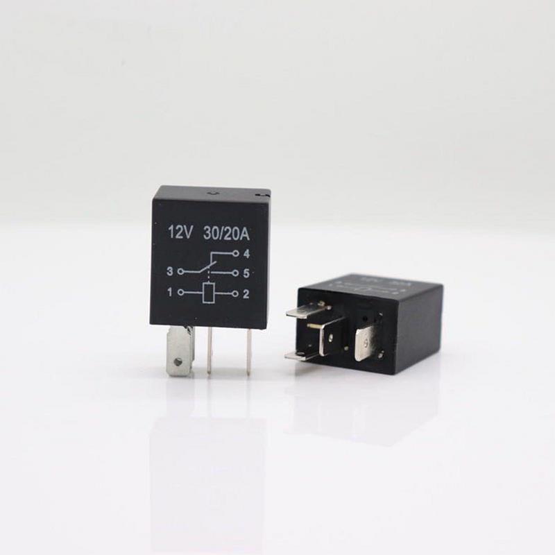 Automotive Relays 12V 20/30 Amp 12v DC Waterproof Relay And Harness Heavy Duty Copper Wires 4-Pin Automotive Relay For Boats