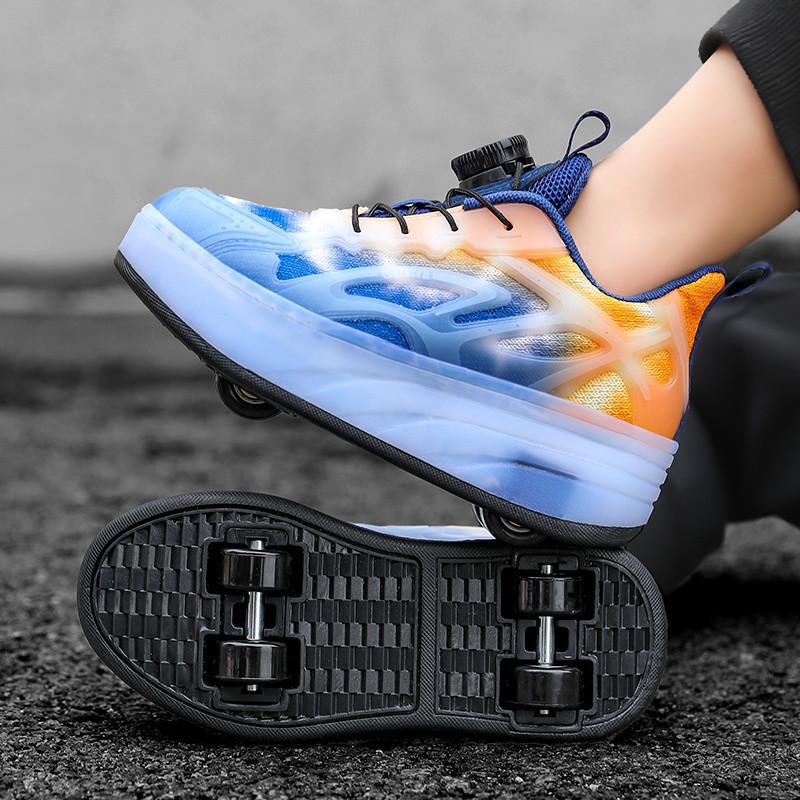 Children's runaway shoes summer mesh breathable men's and women's sports shoes rotating deduction