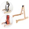 Wood Guitar Holder Base Folding Wood Ukulele Stand Adjustable Instrument Stand A-Frame Wood Guitar Stand Ukulele Shelf