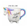 Керамическая кружка Rainbow Horse 3D Unicorn, 400 мл мультяшные кофейные кружки, креативные чашки для завтрака, пара кавайных чашек в подарок на Рождество