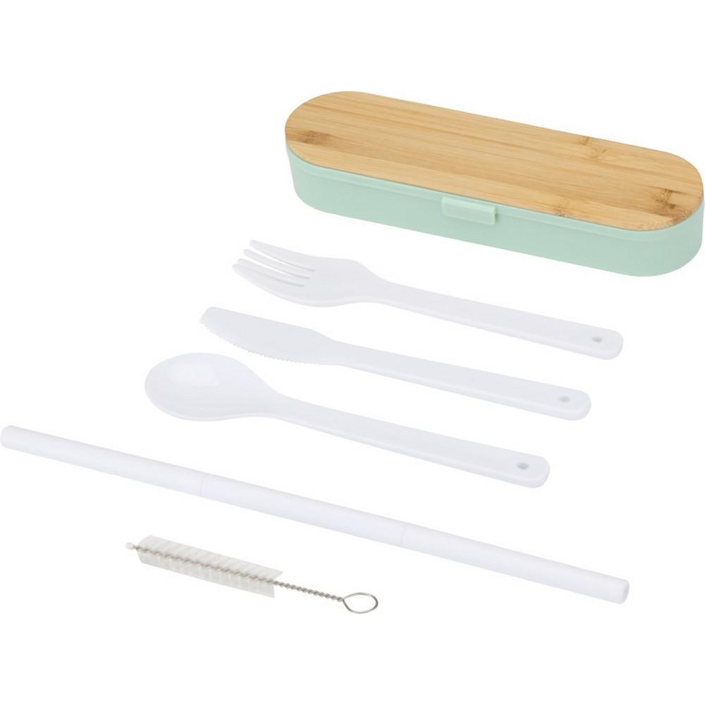Floso Bamboo Lid Plain Cutlery Set