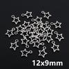100pcs Small Star Charms Pendant Antique Silver Color Alloy Metal DIY Jewelry Making Accessories for Earrings Bracelet Necklace 1