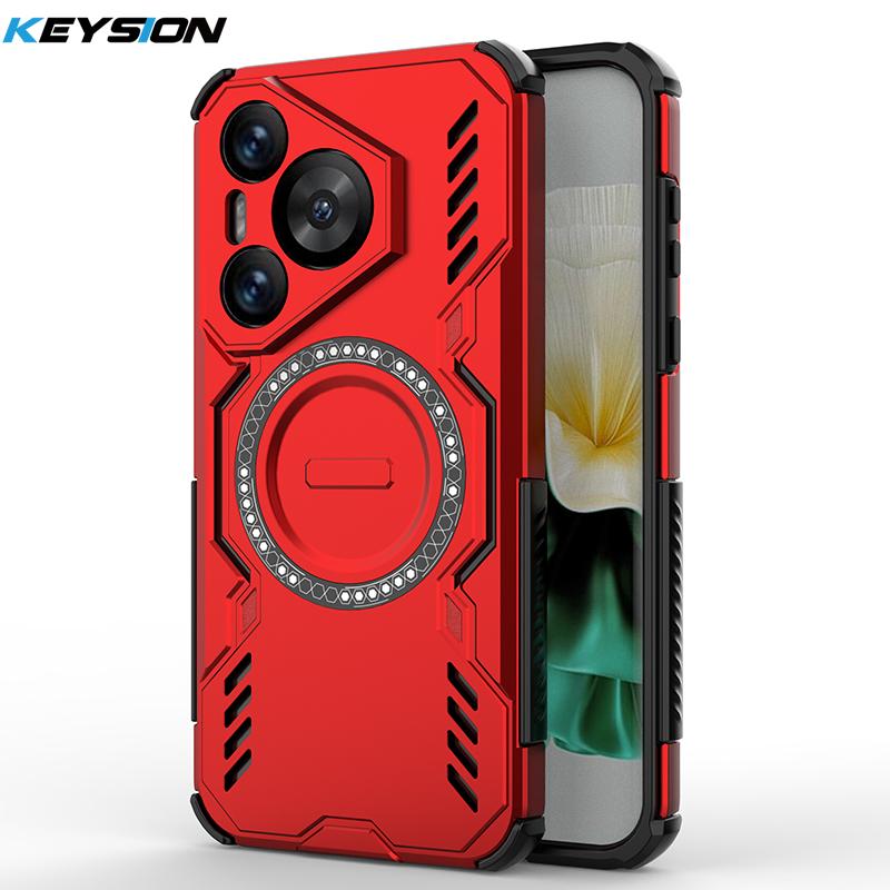 KEYSION Чехол с полым рассеивателем тепла для Huawei Pura 70 Pro+ Магнитное охлаждение Ударопрочный чехол для телефона Huawei Pura 70 Ultra