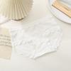 Sexy Lace Underwear Women's Summer Thin Large Medium Waist Traceless French Cotton Antibacterial Briefs
