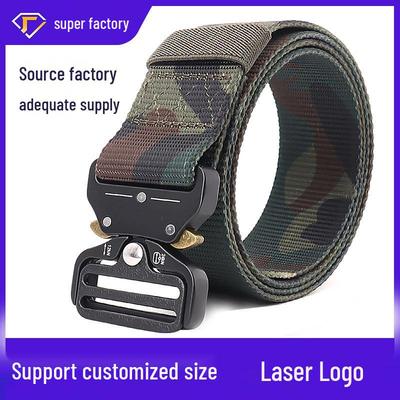 Мужской классический тактический нейлоновый ремень с пряжкой «Кобра» - Быстросъемный для занятий спортом на открытом воздухе