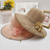 Шляпа женская летняя шляпа с большими полями для защиты от солнца, шляпа для защиты от солнца на открытом воздухе, пляжная шляпа