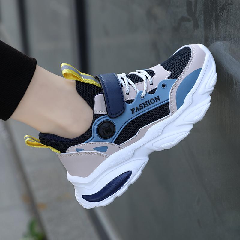 2025 new dad shoes rotating buckle breathable mesh non-slip running shoes middle age tide