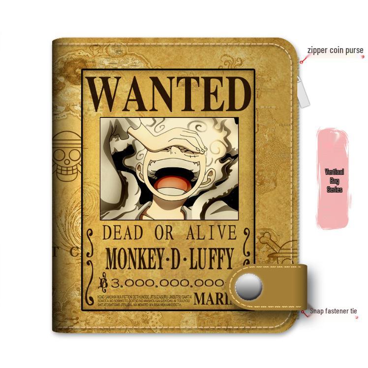 Кошелек для монет и держатель для карт на молнии из аниме One Piece