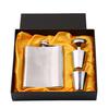 7oz Stainless Steel Flagon Wine Bottle Gift Box Pocket Flask Russian Flagon