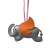 Cute Elephant Bag Pendant Keychain Chic PU Leather Keychains Phone Straps Chain Stylish Keyring for Fashion Enthusiasts