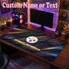 Pittsburgh Steelers Customized Name Text Mouse Pad, Large Desk Mouse Mat Personalized Home Office Present