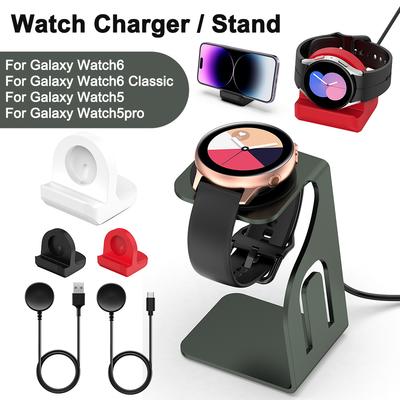 Беспроводное зарядное устройство для Galaxy Watch6/6 Classic/5/5pro Type C/USB зарядный кабель, док-станция, держатель станции, аксессуары для умных часов