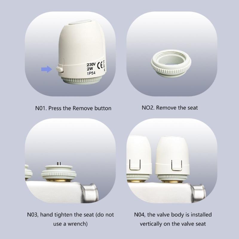 User friendly Electric Actuator Plastic Water Regulator Efficient Water Valves Component Long Servcie Heating Attachment