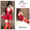 Sexy lingerie hot neck couple flirting home pajamas sexy black perspective onesie seduction