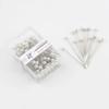100Pcs/Box 38mm Colorful Round Pearl Head Needles Stitch Straight Push Sewing Pins For Dressmaking DIY Sewing Tools Positioning