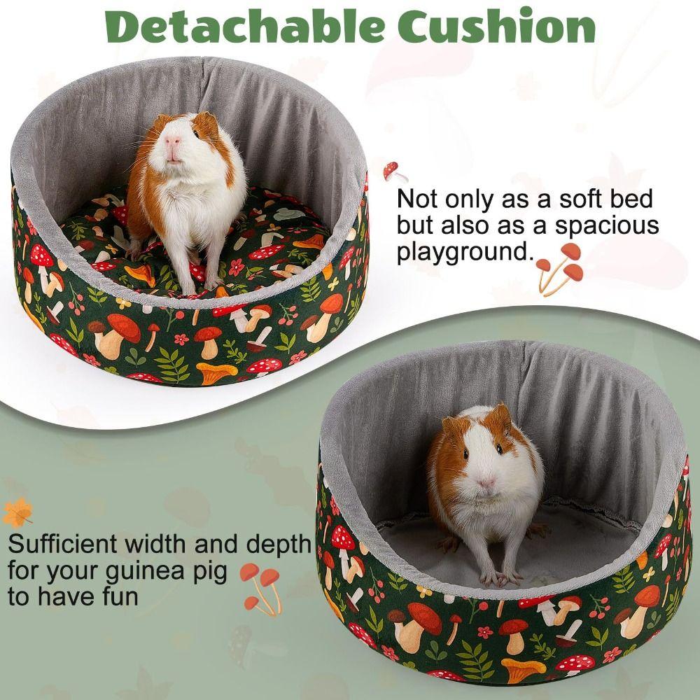Breathable Guinea Pig Bed Thick Removable Mat Chinchillas Nests Cozy Small Pet Sleep Mat  Ferrets