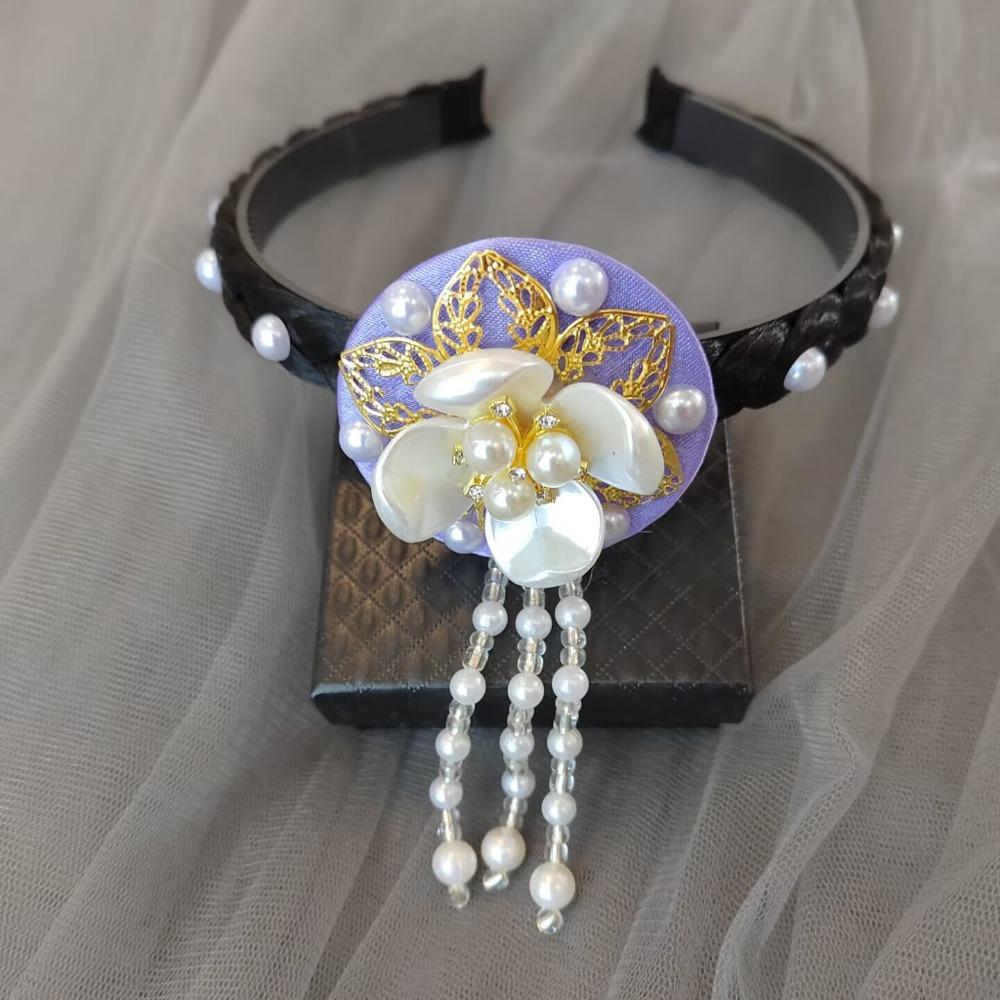 Pearl Hanbok Hairband Tassels Stage Dance Hair Hoop Gift Korean Headband Children