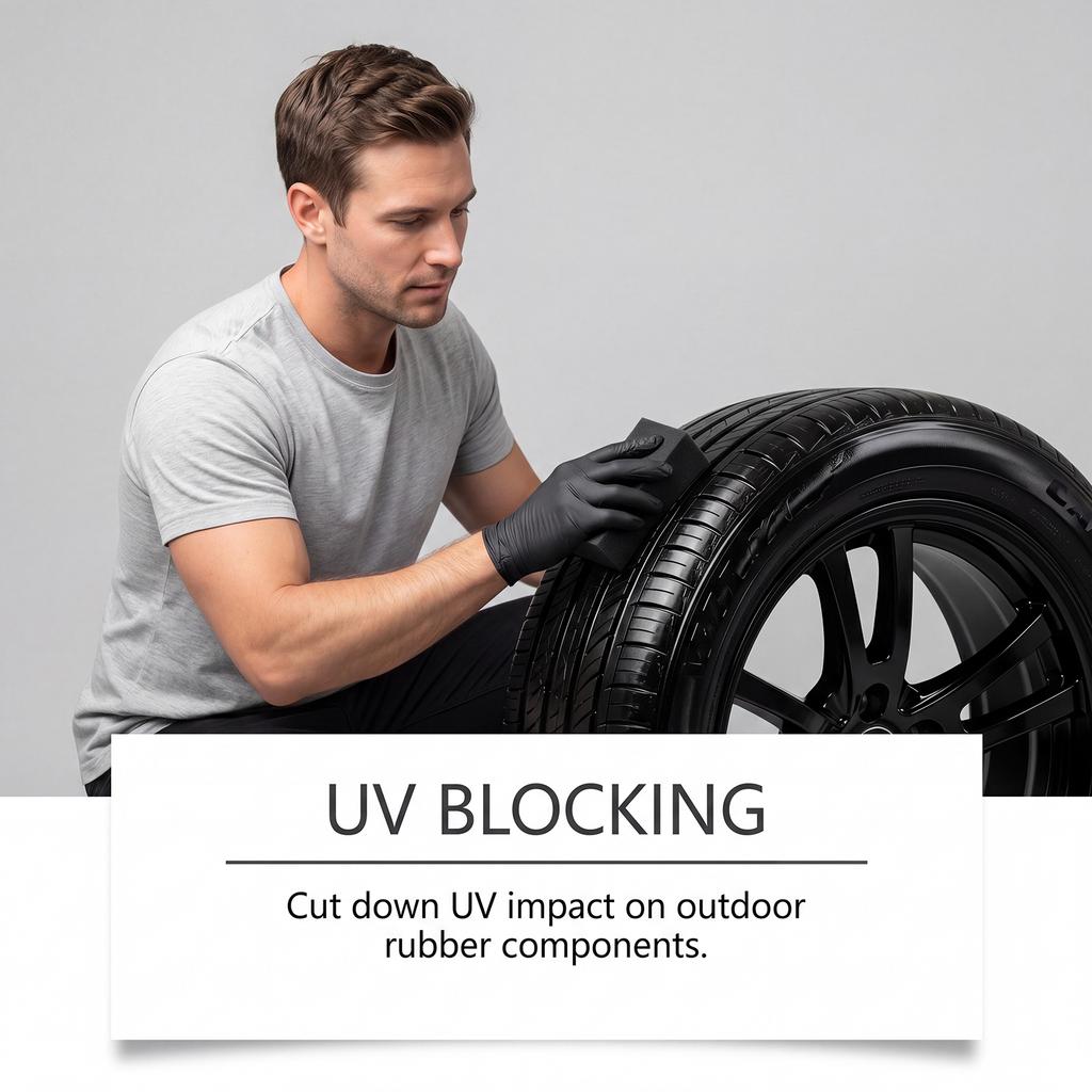 RONAVIA Tire Brightening Care Agent - Cleans tire surface stains, polishes, renews, and brightens