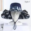 Solar Charging Solar Fan Hat Wide Brim Bucket Hat Portable Summer Cooler Cap  Sun Protection