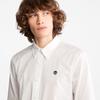 Timberland Men's Long Sleeve Washed Poplin Shirt, White, Size XL, TB0A2ERT1001