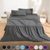4 Piece Bed Sheet Set Microfiber Queen Sheet Set Hotel Luxury Bed Sheets Extra Soft With Fitted Sheet Flat Sheet & Pillowcases