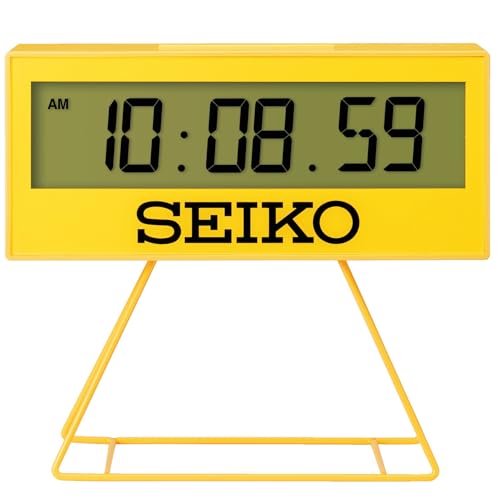 Seiko Часы Будильник, Цифровые Мини-часы-таймер, Желтый, 158 x 176 x 65мм, SQ817Y