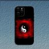 Koi Carp Fish Yin Yang Art Phone Case For iPhone 16,15,14,13,12,11,Pro,X,XS,Max,XR,Plus,Mini Soft Black Cover